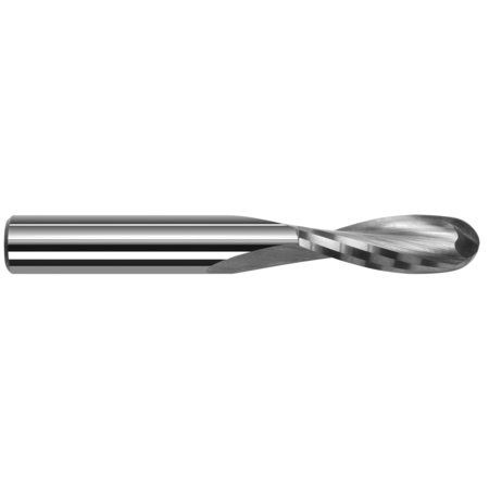 HARVEY TOOL End Mill for Plastics - Ball Upcut - 2 Flute, 0.0312" (1/32), Finish - Machining: Uncoated 71331